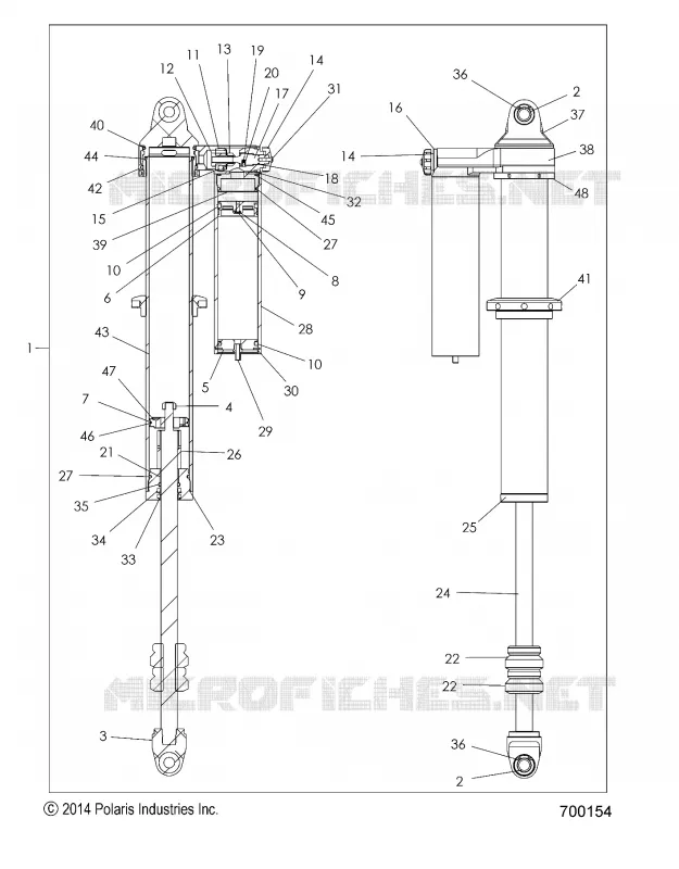 SUSPENSION, AMMORTIZZATORE POSTERIORE