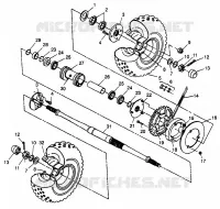 TRAZIONE POSTERIORE Scrambler 400L W97BC38C (4939893989C005)