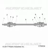 TRASMISSIONE, FRONT HALF SHAFT