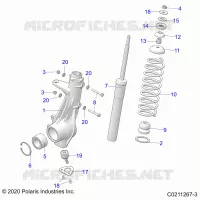 SUSPENSION, ANTERIORE MONTANTE