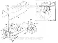 SEDILE   SERBATOIO DI GAS CLASSIC TOURING 0963365 and EUROPEAN CLASSIC TOURING E963 (4933623362A009)
