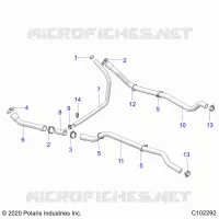 ENGINE, SISTEMA DI RAFFREDDAMENTO, HOSES
