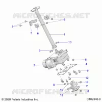 STEERING, STERZO POST ASM.