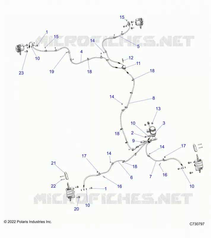 BRAKES, BRAKE LINES AND CILINDRO PRINCIPALE -R24RRED4JA (C730797)
