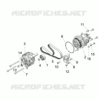 ENGINE, ALTERNATORE AND COMPRESSOR