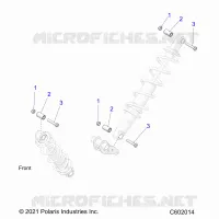 SUSPENSION, SHOCK MONTAGGIO, REAR SUSP.