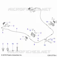 CHASSIS, CAPPUCCIO HINGE CABLE ASM.