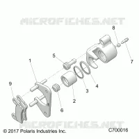 FRENO POSTERIORE CALIPER