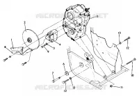 RIGHT GEARCASE   FRENO DI MONTAGGIO UPDATED 5/90 (4917731773031A)