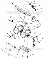 corpo farfallato ASSEMBLY 500 EFI 0963774 and EUROPEAN 500 EFI E963774 (4936183618C011)