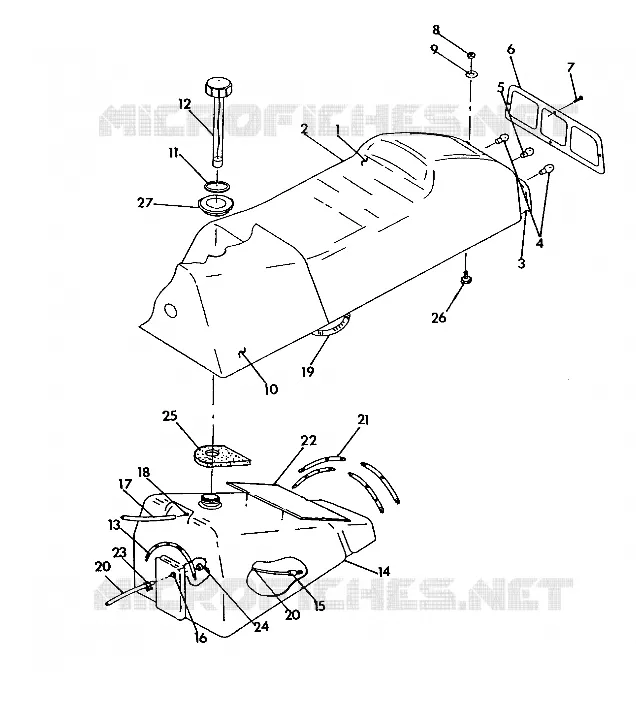 SEDE/SERBATOIO DI GAS ASSEMBLY 500 XLT (4921662166003A)