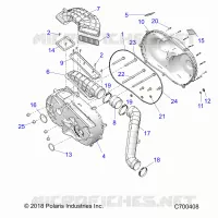 TRASMISSIONE, CLUTCH COVER AND DUCTING