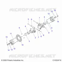 SOSPENSIONE POSTERIORE HUBS, CARRIER AND BRAKE DISC