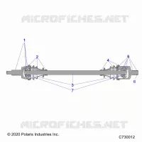 TRASMISSIONE, FRONT HALF SHAFT