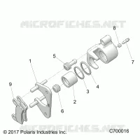 FRENO POSTERIORE CALIPER