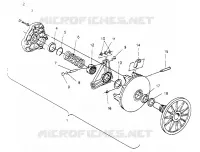 TRASMISSIONE FRIZIONE ASSEMBLY 600 XCR 0951676 (4929132913B014)