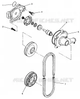 POMPA DELL'ACQUA XLT RMK 0960956, XLT SKS 0960556 and EUROPEAN XLT SKS E960556 (4931813181C010)