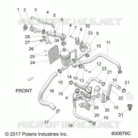 ENGINE, SISTEMA DI RAFFREDDAMENTO, BOTTLE/HOSES