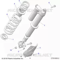 SUSPENSION, REAR SHOCK MONTAGGIO