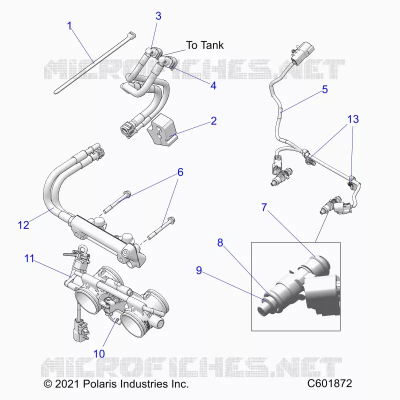 SISTEMA DI ALIMENTAZIONE CARBURANTE, RAIL, LINES AND THROTTLE BODY