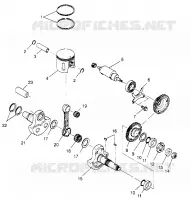 PISTONEEE   ALBERO MOTORE 6X6 400L, U.S. W958740, SWEDISH S958740 AND NORWEGIAN (4930273027D011)