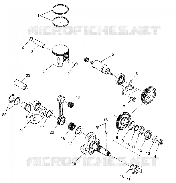 PISTONEEE   ALBERO MOTORE 6X6 400L, U.S. W958740, SWEDISH S958740 AND NORWEGIAN (4930273027D011)