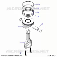 ENGINE, PISTONE &amp; ROD