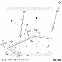 SUSPENSION, REAR BARRA DI STABILIZZAZIONE