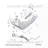 SISTEMA DI ALIMENTAZIONE CARBURANTE, FUEL TANK ASM.
