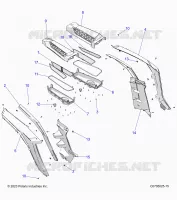 CARROZZERIA POSTERIORE FENDERS AND BEZELS- Z24NME99NM (C0705025-9)