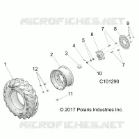 RUOTAS, FRONT TIRE AND BRAKE DISC