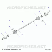 TRASMISSIONE, DRIVE SHAFT, FRONT