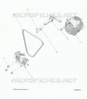 ENGINE, ENGINE, ALTERNATORE, FAN AND BELT