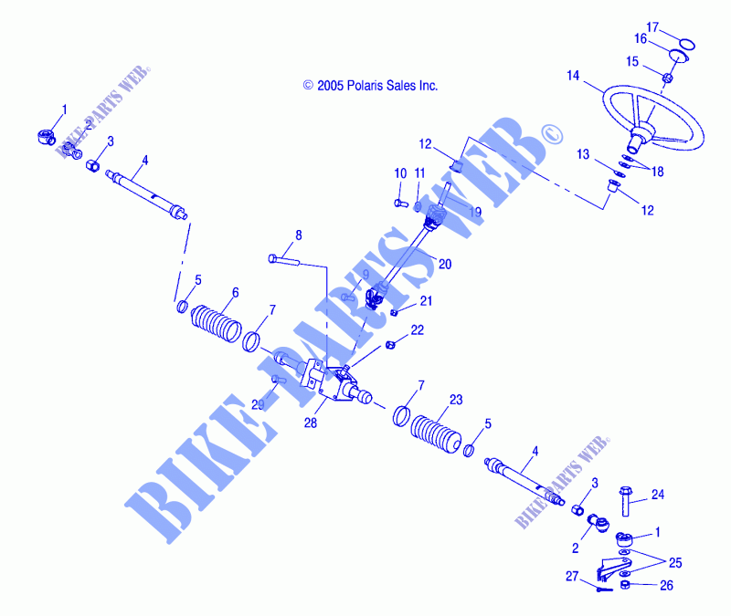 TIMONE   R06RD68AA/AB/AC/AD/AE/AF (4999203249920324B13) per Polaris RANGER XP 4x4 700 2006