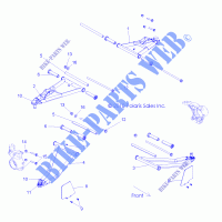 SOSPENSIONI ANTERIORI CONTROL ARMS   Z15VHA57AJ/E57AS/AK (49RGRSUSPFRT11RZR) per Polaris RZR 570 2015