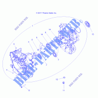 CARTER   Z15VHA57FJ (49RGRCARTER12RZR570) per Polaris RZR 570 EU 2015