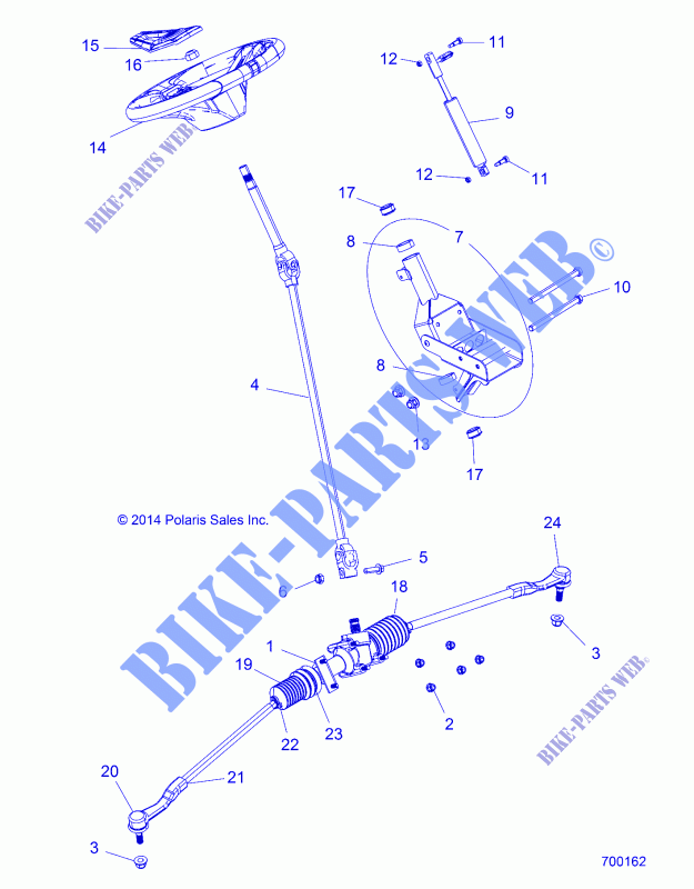 TIMONE   Z15VAA87AJ/AC (700162) per Polaris RZR 900 50/55 INCH ALL OPTIONS 2015