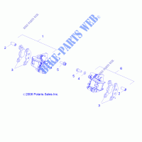 BARKE PINZA, FRONT   R14VA17AA/AF (49RGRCALIPER09RZR170) per Polaris RZR 170 2014