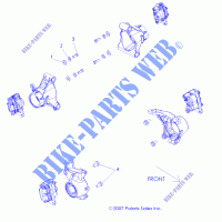BARKE PINZA MOUNTING   Z14XE7EAL/X (49ATVCALIPERMTG08VISTA) per Polaris RZR 4 800 EPS LE 2014