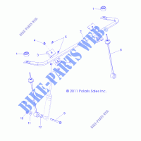BARRA STABILIZZATRICE, FRONT   Z14VH57AD/6EAI/6EAW (49RGRSTABILIZERFRT12RZR570) per Polaris RZR 570 / EPS LE 2014