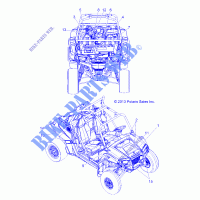 DECALS   Z14JT9EFX (49RGRDECALSS14RZR900I) per Polaris RZR 900 INTL 2014