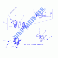 RAFFREDDAMENTO, WATERPUMP   R13XT9EFX (49RGRWATERPUMP11RZR875) per Polaris RZR 4 XP 900 PS INTL 2013