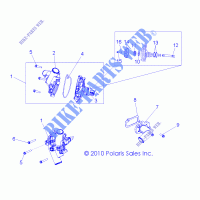 RAFFREDDAMENTO, WATERPUMP   R13XT87AA/9EAK (49RGRWATERPUMP11RZR875) per Polaris RZR XP 4 900 EFI 2013