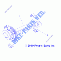 MOTORE, BALANCER   R12JT87AB/AD/AS/AW/9EAW (49RGRBALANCER11RZR875) per Polaris RZR XP 900 EFI 2012