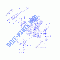 MOTORE, MOUNTING   A14MH57FA/FJ (49ATVMOTOREMTG14SP570) per Polaris SPORTSMAN 570 FOREST 2014
