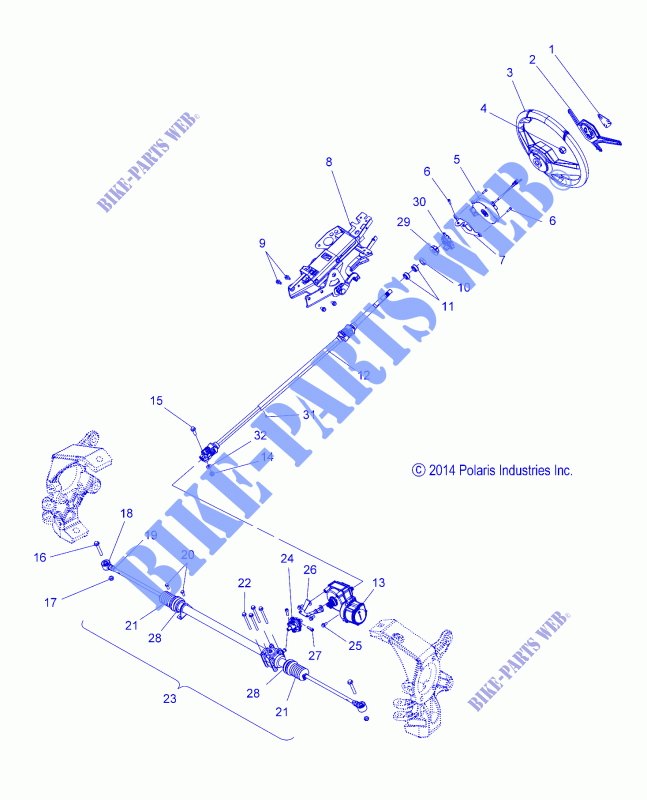 TIMONE   T16AAS/AAP ALL OPZIONI (49SLINGSHOTSTEER14SLING) per Polaris SLINGSHOT - SL - SL LE 2016