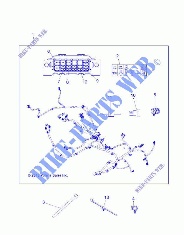 CABLAGGIO   A14BH33AJ (49ATVHARNESS14325) per Polaris ACE 325 2014