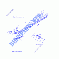 SUSPENSION, Guida di montaggio   S14CR5BSA/BSL (49SNOWSUSPRAIL14550144) per Polaris INDY 2014