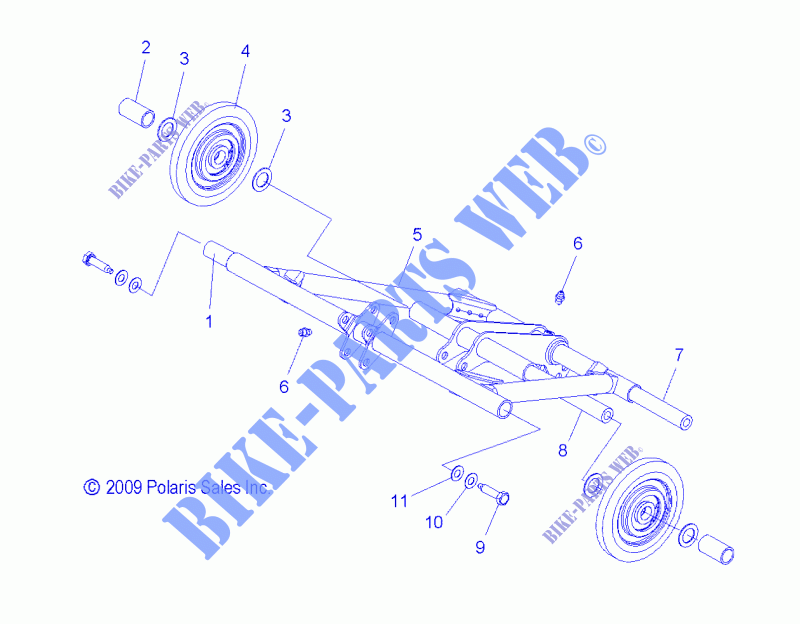 ANTERIORE COPPIA ARM   S14SU4BEL (49SNOWFTA10WIDE) per Polaris WIDETRAK 2014
