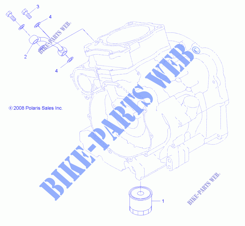 FILTRO DELL'OLIO   A14DN5EAH/EAR (49ATVOILFILTER09SPXP550) per Polaris SPORTSMAN TOURING 550 EPS 2014